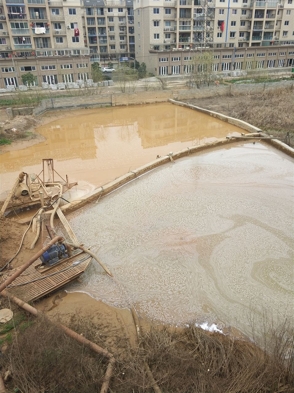 金州沉淀池淤泥清理-厂区废水池淤泥清淤